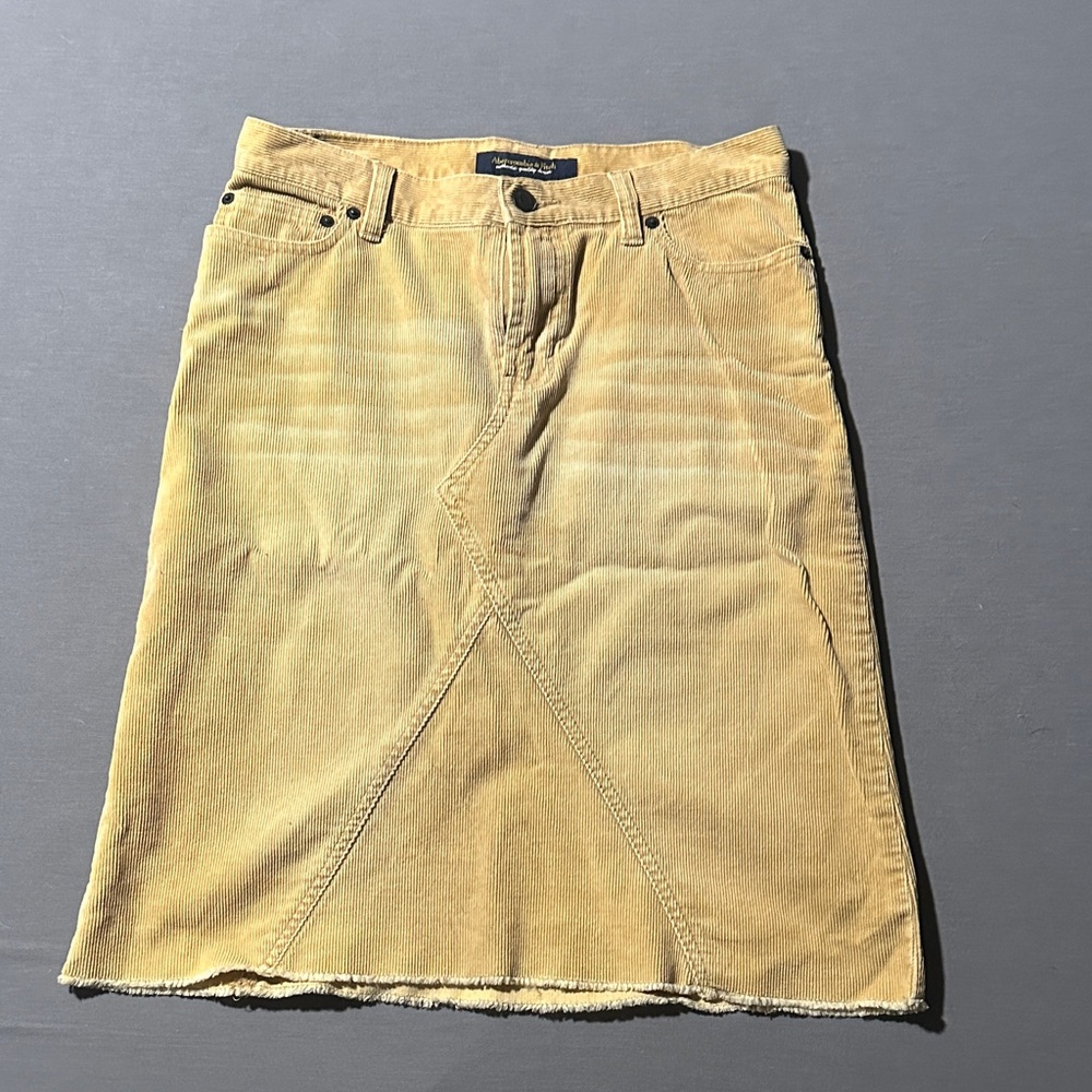 Tan Corduroy Skirt